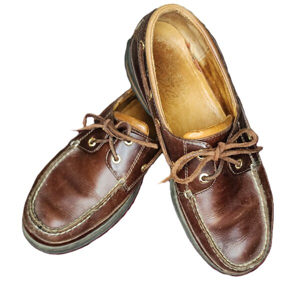 Sperry Top-Sider Vibram Loafers Men’s 8.5M Brown Leather Comfort Casual Shoes - Picture 1 of 6